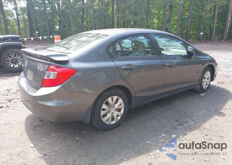 2012 Honda Civic Lx из США, поврежденный, VIN 2HGFB2F55CH573027